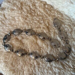 Western vintage silver toned chain belt